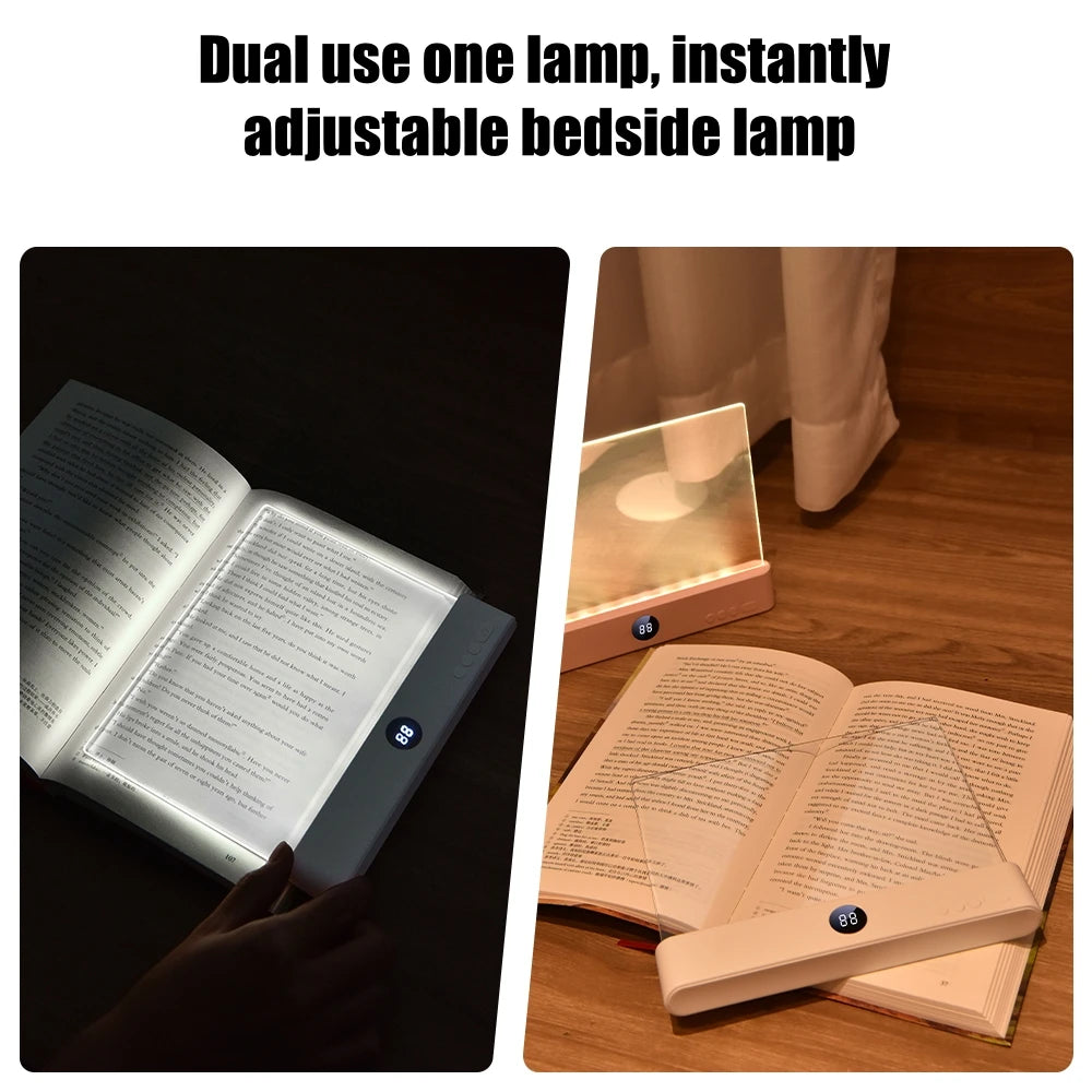 Rechargeable LED Book Light - 3 Color Modes, Adjustable Brightness & Timer
