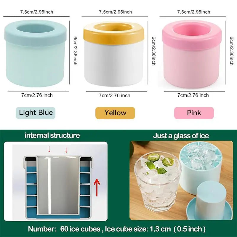 Silicone Ice Cube Mold – Fast & Mess-Free Ice at Home