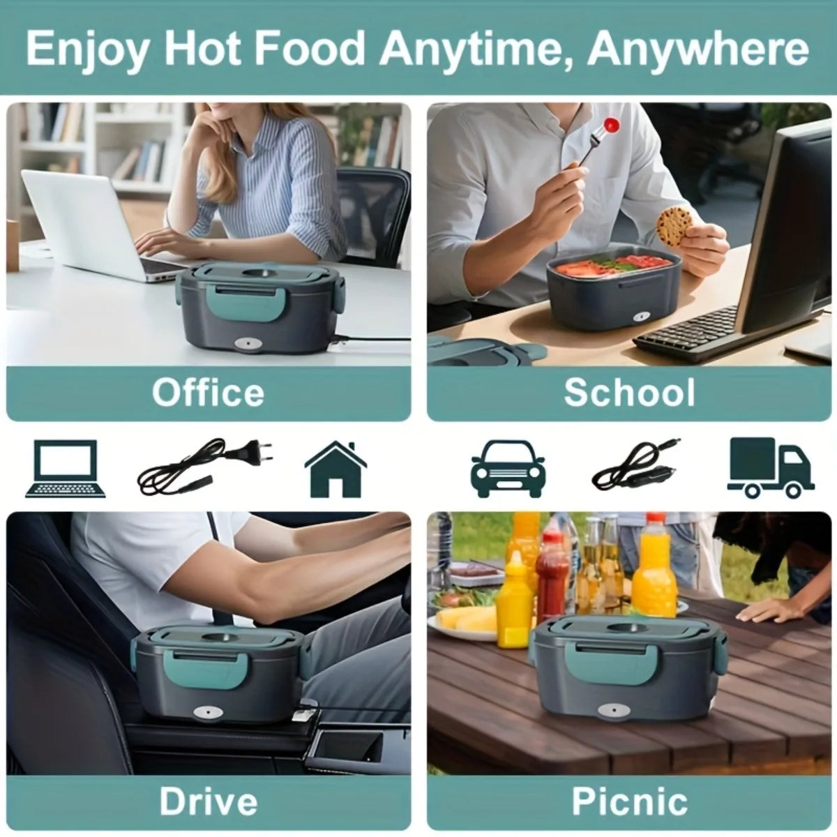 Electric Lunch Box – Heat Your Meal Anywhere, Anytime