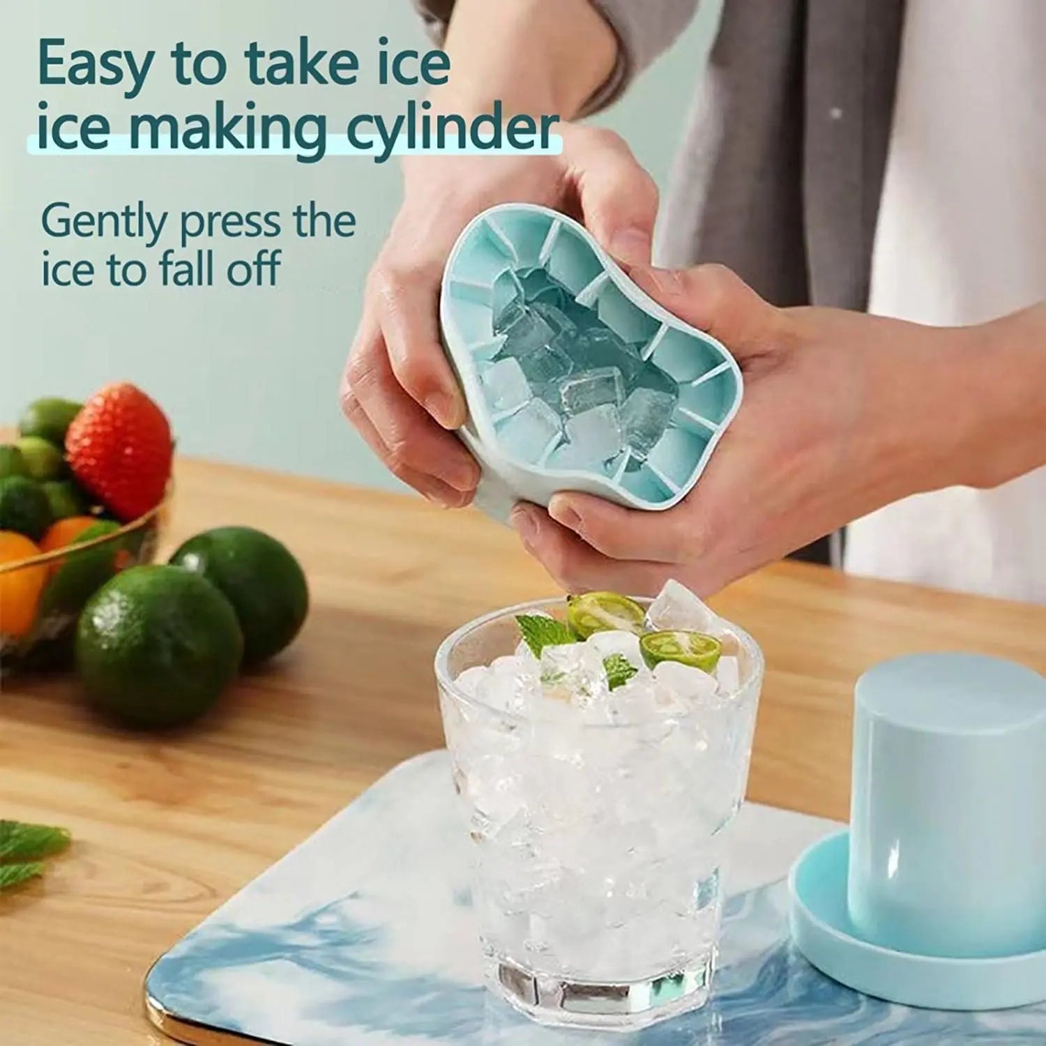 Silicone Ice Cube Mold – Fast & Mess-Free Ice at Home